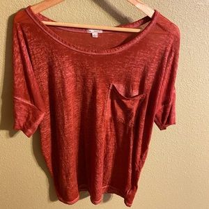*LAST DAY* Rust Red Pocket Tee